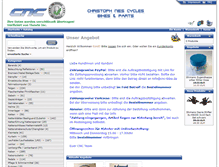 Tablet Screenshot of cnc-bike.de